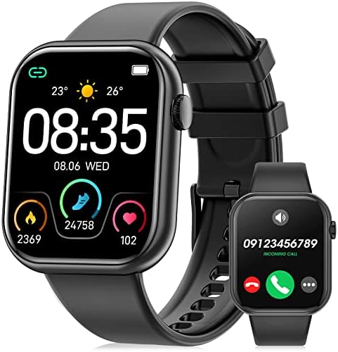 Ceasuri inteligente pentru femei bărbați 1.83 ecran tactil complet Bluetooth CallsIP67 ceas inteligent impermeabil pentru Android