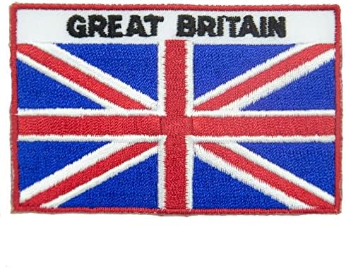 Jacheta de zbor A-One NATO PAST PATES + FLAG Marea Britanie Coase pe plasture, emblemă uniformă militară, Patch Applique pentru
