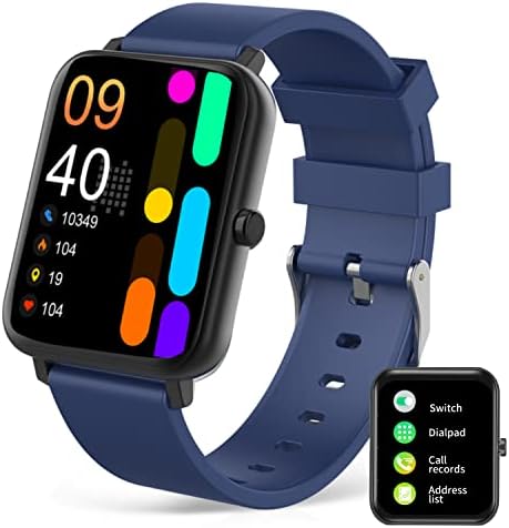 FOLOI Smart Watch for Mens Women - Android Smart Watch pentru telefoane Android iPhone compatibil cu recepție/apelare, activitate