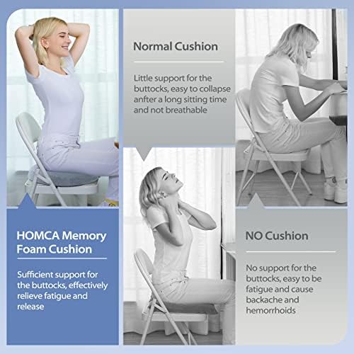 Pernă HOMCA Donut pernă pentru scaun hemoroid pentru scaun de birou, pernă pentru scaun din spumă cu memorie Premium, pernă