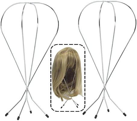 Moda Face 2 pachete de sârmă de metal peruca stand titularul uscat display portabil pentru mai multe peruca