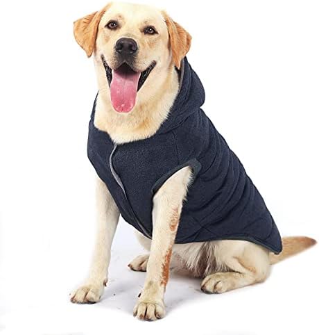 Ranphy câine iarna Fleece haina vreme rece jacheta Hoodie pentru câini mici mijlocii Pet bumbac căptușit Vesta haina