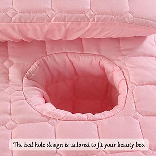 Fustă de pat de masaj Hjhome Beauty Salon cu capac de taburet cu pernă, set 3pcs set copertă completă, cu o gaură de repaus,