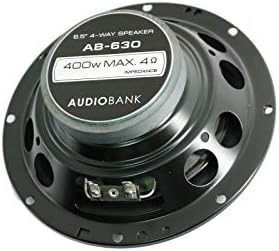 Audiobank 2X AB-630 400 Watts Manipulare a puterii de 6,5 inci cu 4 căi AUDIO AUDIO STEREO COAXIAL DOPURI CU Frecvență: 65-20000
