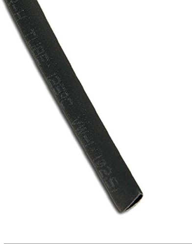Aexit 2,5 mm Cablare neagră și conectare izolație poliolefină Tub de terminare termică tubul de foc de căldură 6m 19,7ft