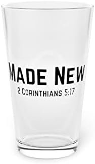 Bere sticlă halbă 16oz hilar 2 Corinteni 5: 17 creștinism creștinism iubitor umoristic religios 16oz