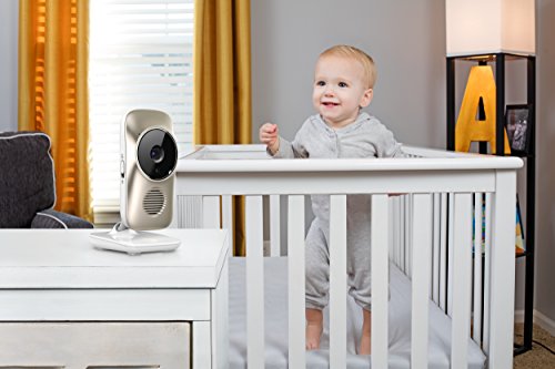 monitor video pentru Bebeluși motorola MBP845CONNECT de 5 cu vizualizare Wi-Fi, Zoom Digital, Audio bidirecțional și afișaj la temperatura camerei