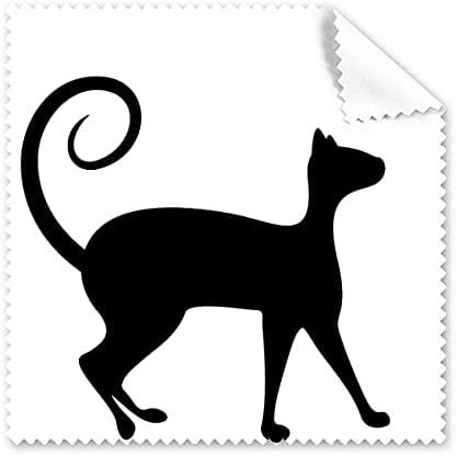 Iubitor de animale de companie Black Cat Animal art schiță pânză de curățare telefon ecran Ochelari Cleaner 5pcs