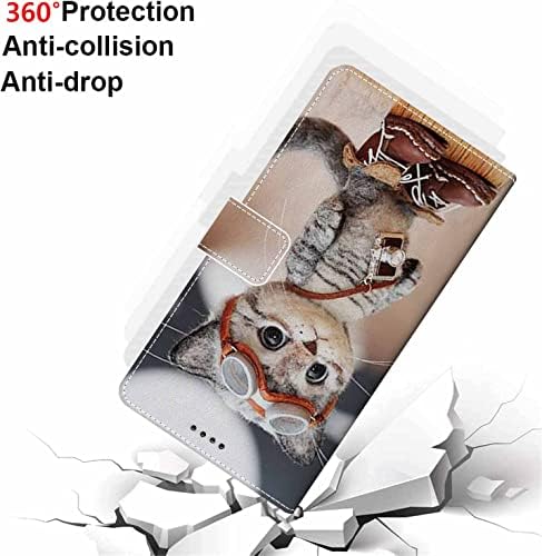 Genmoral Model caz pentru Samsung Galaxy Nota 8, Portofel Flip piele telefon caz cu coajă moale de protecție + stilou