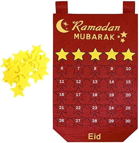 Rama-dan decoratiuni Calendar, Eid Mu-barak calendar numărătoarea inversă pentru copii, 30 de zile Eid Advent Calendar Poster