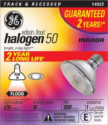 Ge 14022-6 50-Watt par30 Edison proiector cu Halogen, pachet 6