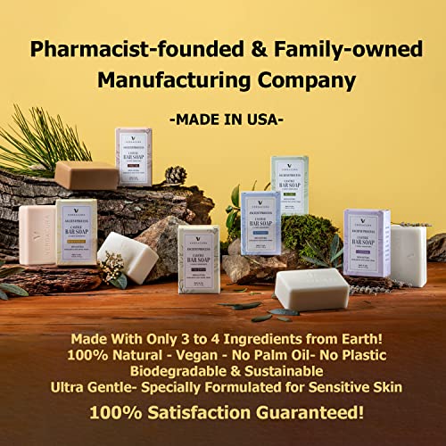 Verdacura Pure Castile Bar SOAP pentru corpul feței și mâinile tuturor săpunului vegan natural biodegradabil biodegradabil