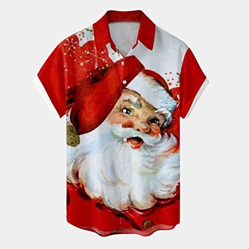 Wybaxz 2022 Crăciun pentru bărbați Crăciun Santa cadou 3d tipar digital de imprimare digitală tricou cu mânecă scurtă tricou activ