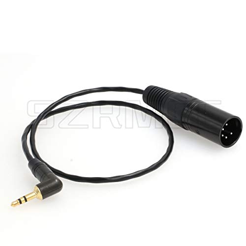 SZRMCC Stereo de 3,5 mm la XLR 5 pini Cablu de intrare audio masculin pentru ARRI Alexa XT/SXT/AMIRA