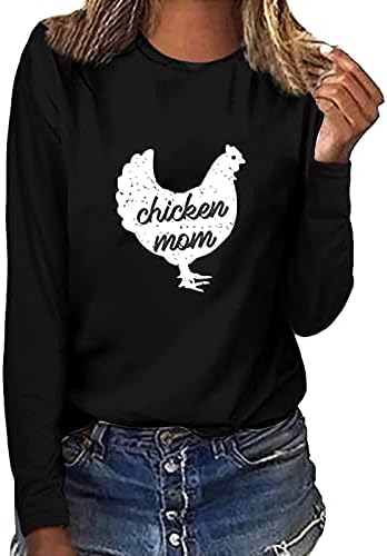 Femei casual cu mânecă lungă imprimat gât rotund bluze potrivite tricouri tricouri pulovere pulover topuri cămăși libere potrivite