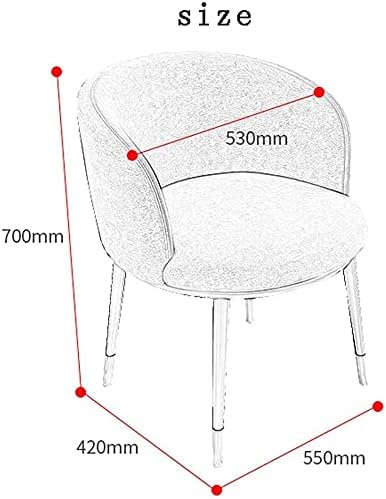 Set de scaune pentru sufragerie Scaun cu Accent pentru sufragerie Set de 2 scaune confortabile pentru o singură canapea birou
