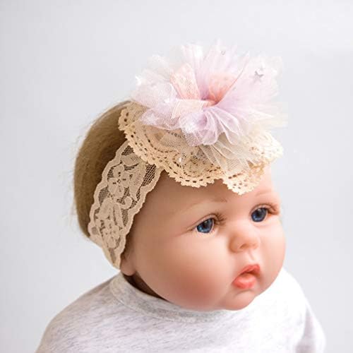 FENICAL 3pcs păr benzi elastice durabile flori decorative adorabil Headwear Headband Headderss pentru fata copil copil