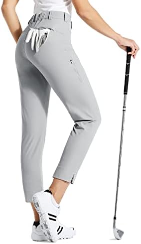 Pantaloni de golf pentru femei Willit Pantaloni de drumeție ușoare Pantaloni uscați rapid Casual, rezistent la apă cu buzunar