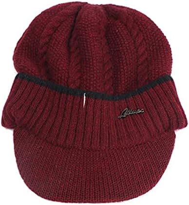 Mens femei Knit Beanie pălărie tricot lână pulover Cap pălărie cald Toe Sport îngroșat baseball capace se estompeze pentru a se potrivi antrenament