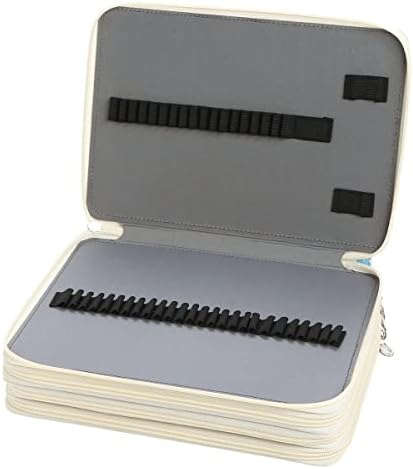 LBXGAP portabil colorat 200 sloturi pentru creion organizator cu model de imprimare pentru creioane cu acuarelă Prismacolor,