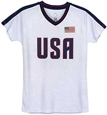 Icon Sports USWNT Player T Shirt-fetele oficiale ale echipei naționale de fotbal a Femeilor din SUA Asociația SUA steagul fotbalului