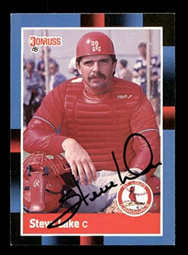Steve Lake Autographed 1988 Donruss Card 510 St. Louis Cardinals Sku 188526 - Baseball Slabbed Autographed Cards