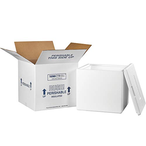 Kituri de transport izolate Caja Shipping, 13 x 13 x 12 1/2, alb, 1 / Carcasă