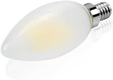 Lustaled DC 12v-24v candelabru LED lumânare bec, joasă tensiune 4W E12 C35 / B10 Vintage Edison lampă cu incandescență sticlă
