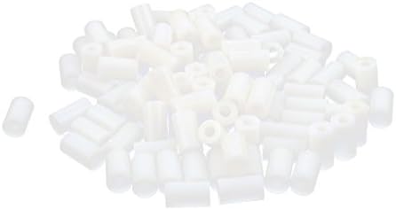 Aexit 100 PC-uri distanțiere și standoffs ABS Cilindru ABS LED Spacer Suport M3 X Standoffs 12mm Creamy-White