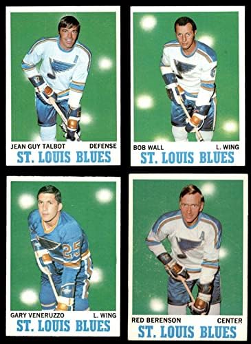 1970-71 Topps St. Louis Blues lângă Team Set 6 - Ex/MT - Carduri de hochei slabbed