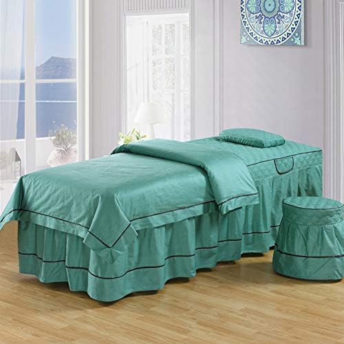 Seturi de foi de masă de masaj din bumbac în stil european, 4 piese simple de copertă de pat de frumusețe, paturi de pat cu