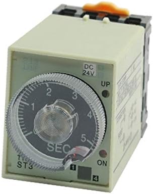 X-DREE DC 24V 0 - 5s secunde Indicator de pornire cu 8 pini releu de întârziere a temporizatorului SPDT (DC 24) 0-5s secunde