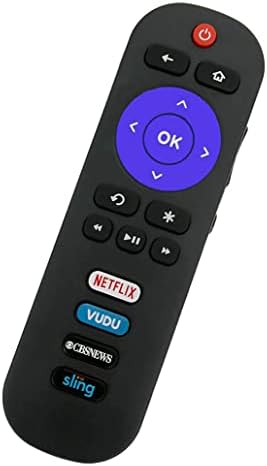 Înlocuirea telecomenzii pentru TCL ROKU TV TEHOM Telecomandă All TCL ROKU SMART TVS TVS cu CBS/Sling/Netflix/ Comenzi rapide