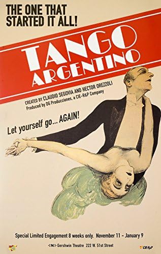 Tango Argentino 1999 Afișul pentru ferestre din SUA