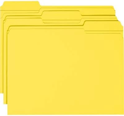 SMD12934-Smead 12934 foldere de fișiere de culoare galbenă cu filă întărită