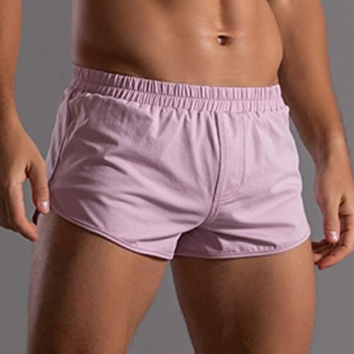 Pantaloni scurți de boxer BMisegm pentru bărbați pacheți pentru bărbați vara solid pantaloni de bumbac bandă elastică liberă