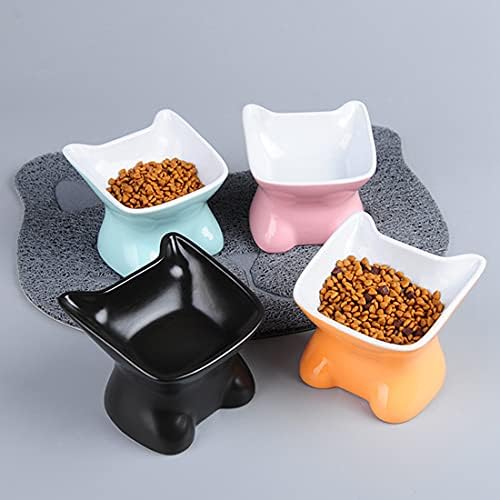 Boluri ceramice ridicate pentru pisici boluri mici pentru mâncare pentru câini bol înclinat pentru pisici protejează coloana