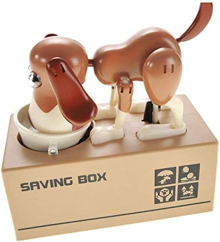Liberty Imports Dog Piggy Bank - Monede robotice Munching Toy Money Box