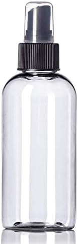 Sticle transparente din Plastic de 4 oz recipiente de stoarcere fără BPA cu capac de pulverizare, etichete incluse