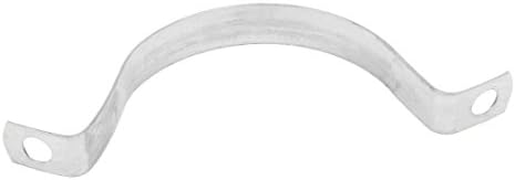 Axit 40mm 1,6 inch Clampuri Arc arc cu curea de conductă din oțel inoxidabil înalt CLIP CLIP Silver C-Clamps ton 20pcs