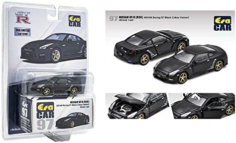 ERA CAR GT-R RHD MATT BLACK Advan Racing GT Ediție limitată la 1200 de piese din întreaga lume 1/64 DIECAST Model Car NS21GTR97