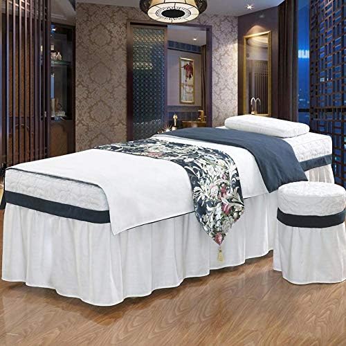 Seturi de tablă de masă de masaj solid, paturi de pat moale cu gaură de repaus 3 piese de masaj pentru lenjerii pentru saloane