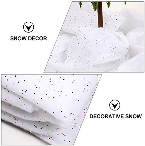 Home Decor 1 Foaie Crăciun Fals Zăpadă Covor Zăpadă Artificială Crăciun Zăpadă Prop Decoratiuni De Craciun Covor Alb