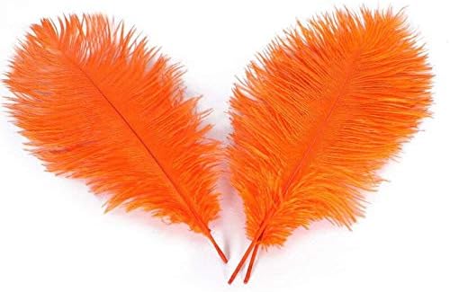 Zamihalaa 10-200buc/lot portocaliu struț pene 15 - 70cm DIY pene pentru meserii carnaval petrecere Halloween nunta Decoratiuni