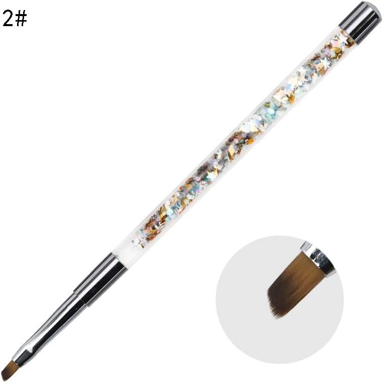 Lukeo Crystal Pens Bar Bar Pensulele de unghii set acrilic unghii arta gel sculptură pensule sclipici stilou frumusețe pensul