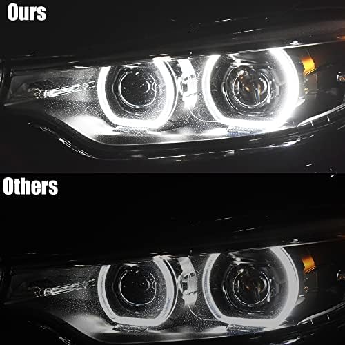 X AUTOHAUX 4pcs 120mm și 105mm LED Faruri Angel Eyes CCFL Inele de iluminat pentru BMW E90 E92 pentru BMW 1 2 3 4 5 Series