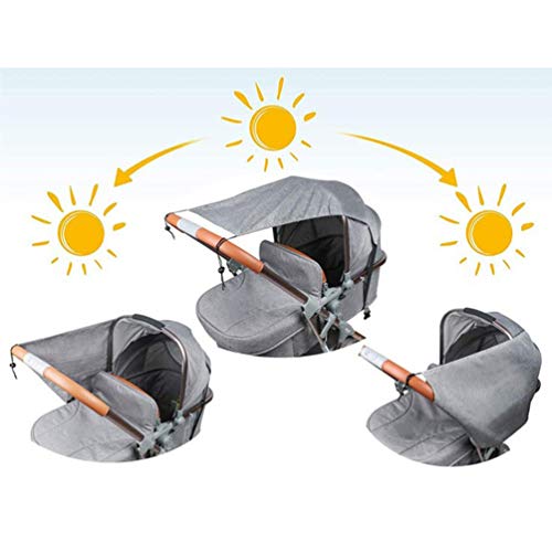 Nuanobesty Soller Sun Cover Crover UV Cover Sunshading pentru cărucioare Respirabil Universal pentru bebeluși Accesoriu pentru