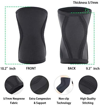 CCBUY 1 pereche de genunchi ghemuit de genunchi suport pentru genunchi suport de înaltă performanță îngroșare 7mm neopren pentru