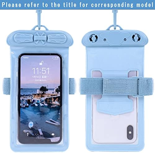 Vaxson telefon caz, compatibil cu BLU R2 Plus impermeabil Husă sac uscat [nu Ecran Protector Film] albastru