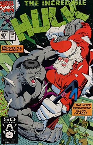 Incredible Hulk, The 378 FN; Marvel carte de benzi desenate / Moș Crăciun Peter David